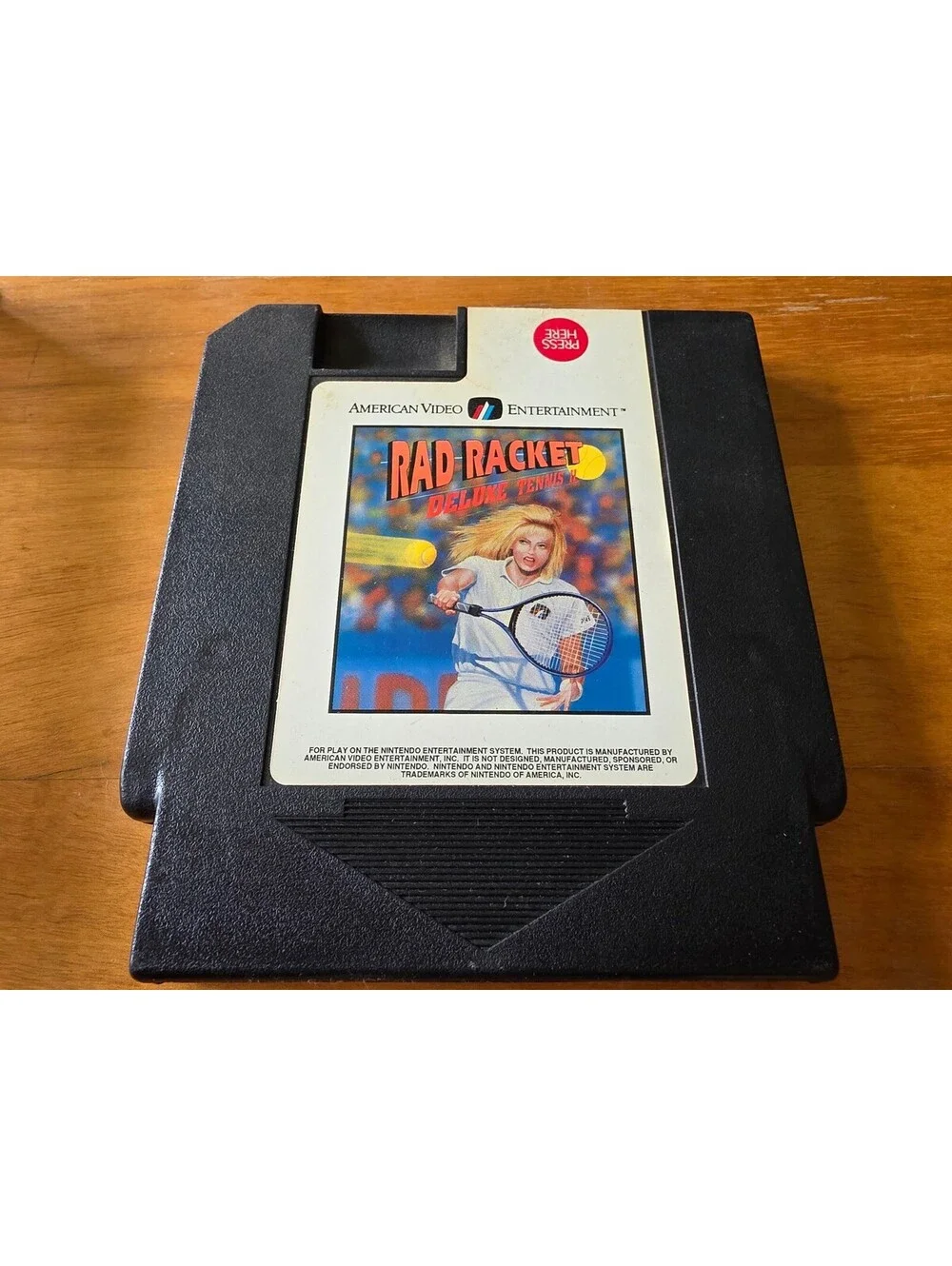 Rad Racket Deluxe Tennis II (Nintendo NES) Authentic Cart Only Tested & Works